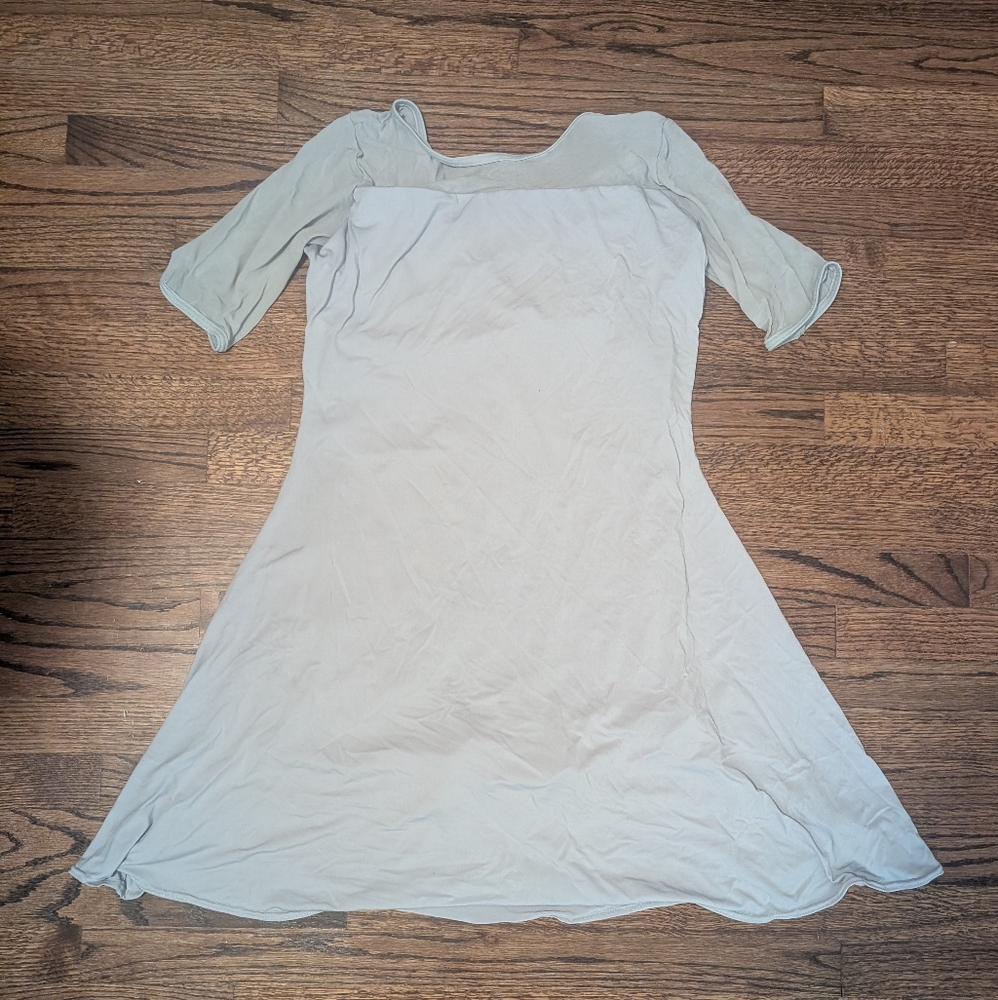 Grey Short Sleeve Dance Costume